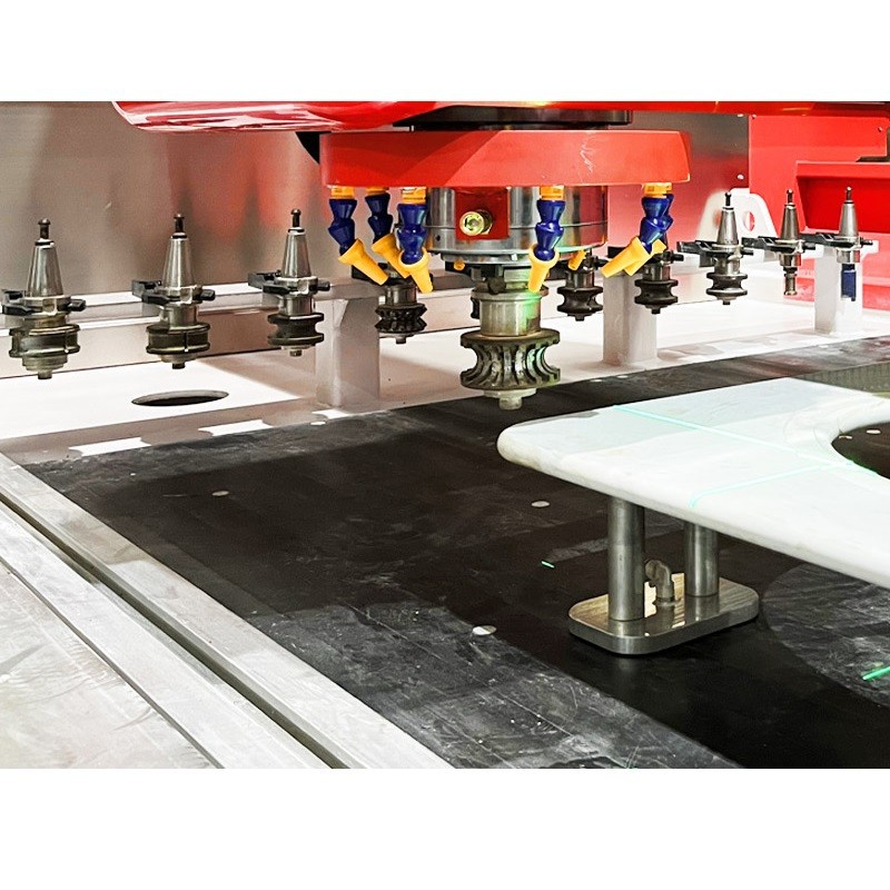 Hualong HLCNC-3319 CNC Countertop Fabrication Center | Edge Polishing & Milling factory
