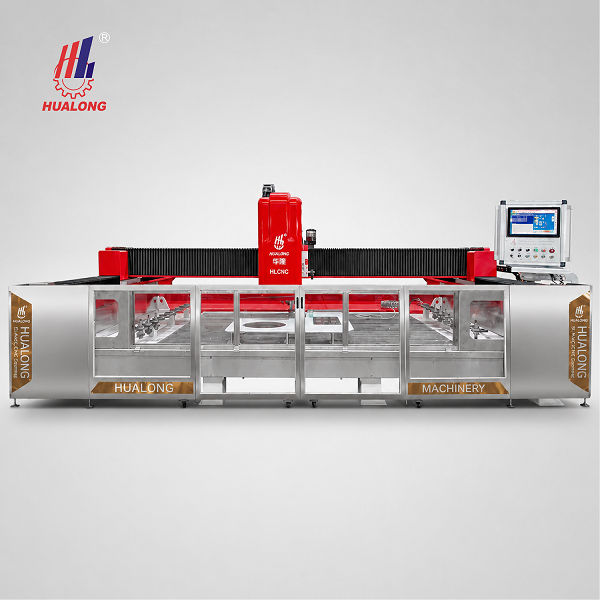 Hualong HLCNC-3319 CNC Countertop Fabrication Center | Edge Polishing & Milling